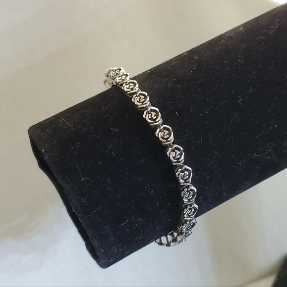 PZ Sterling Rose Link Bracelet - Picture 5 of 16